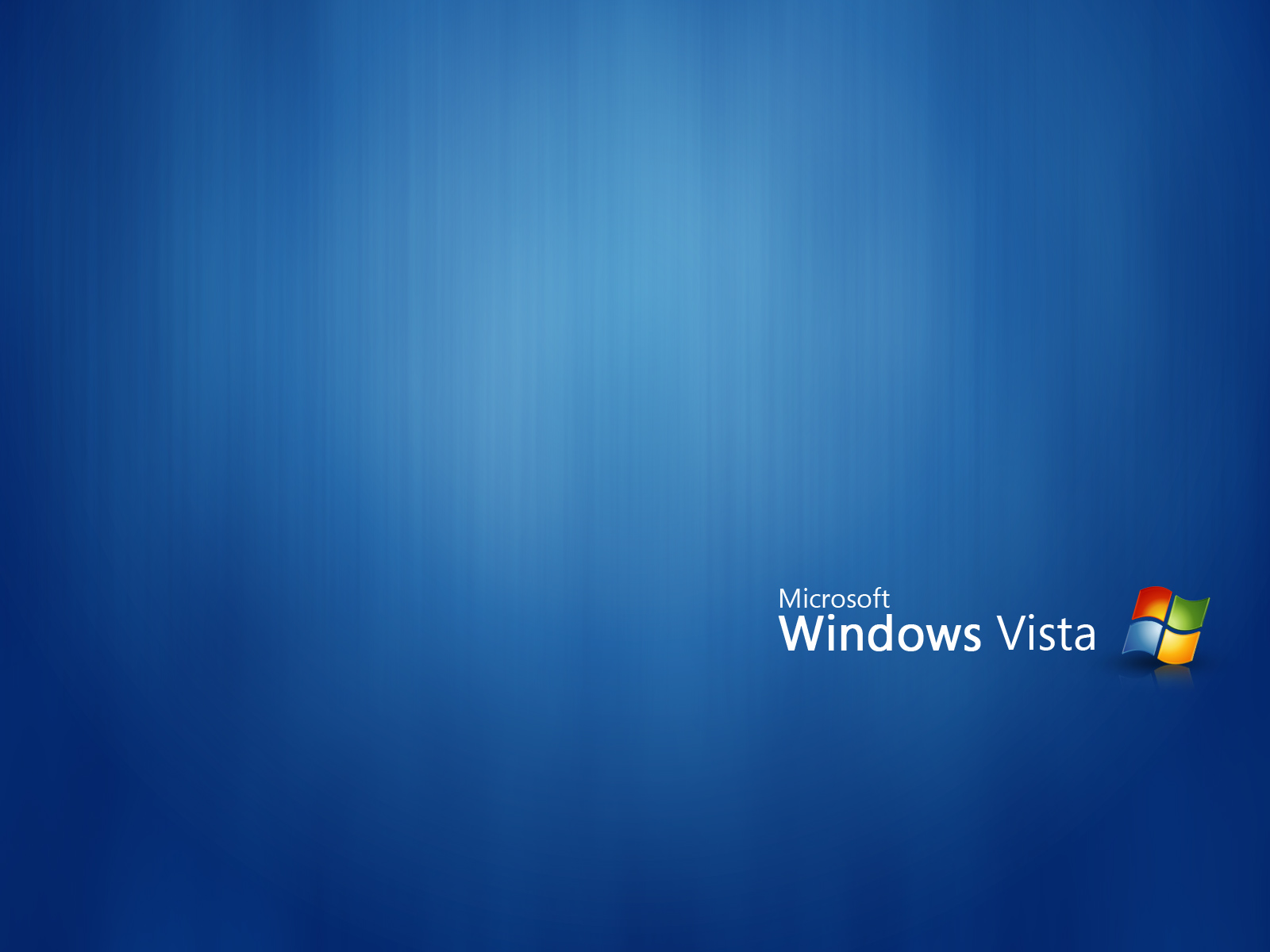 Vista Wallpaper Flat Blue 1600×1200